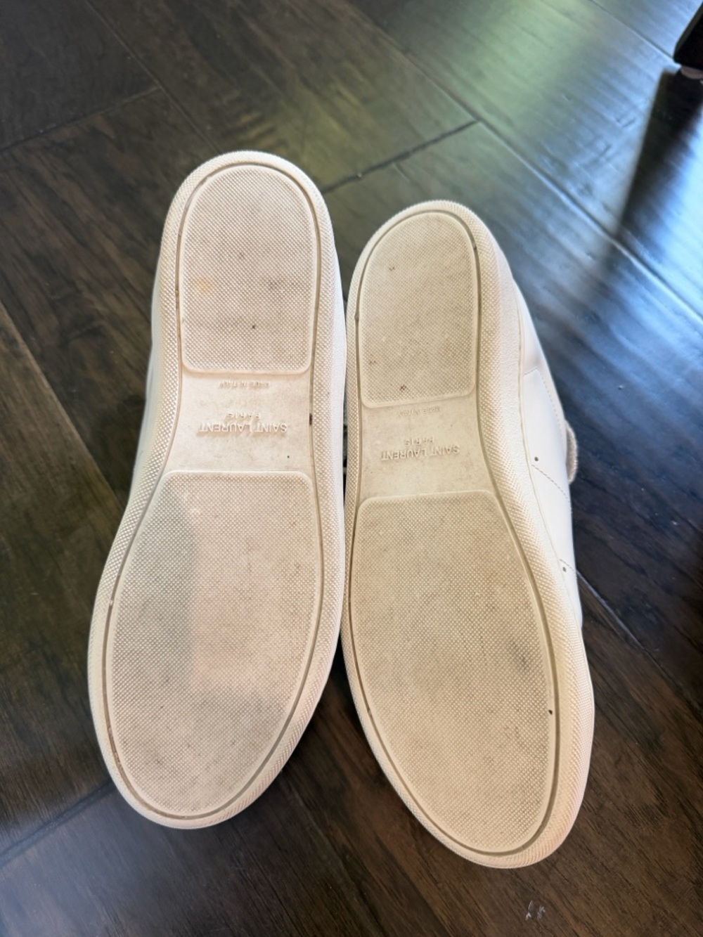 Saint Laurent SL/06 "Lip" Sneakers: Mismatched Gem-Tone Heels & Lurex Laces 38.5 - Picture 10 of 10